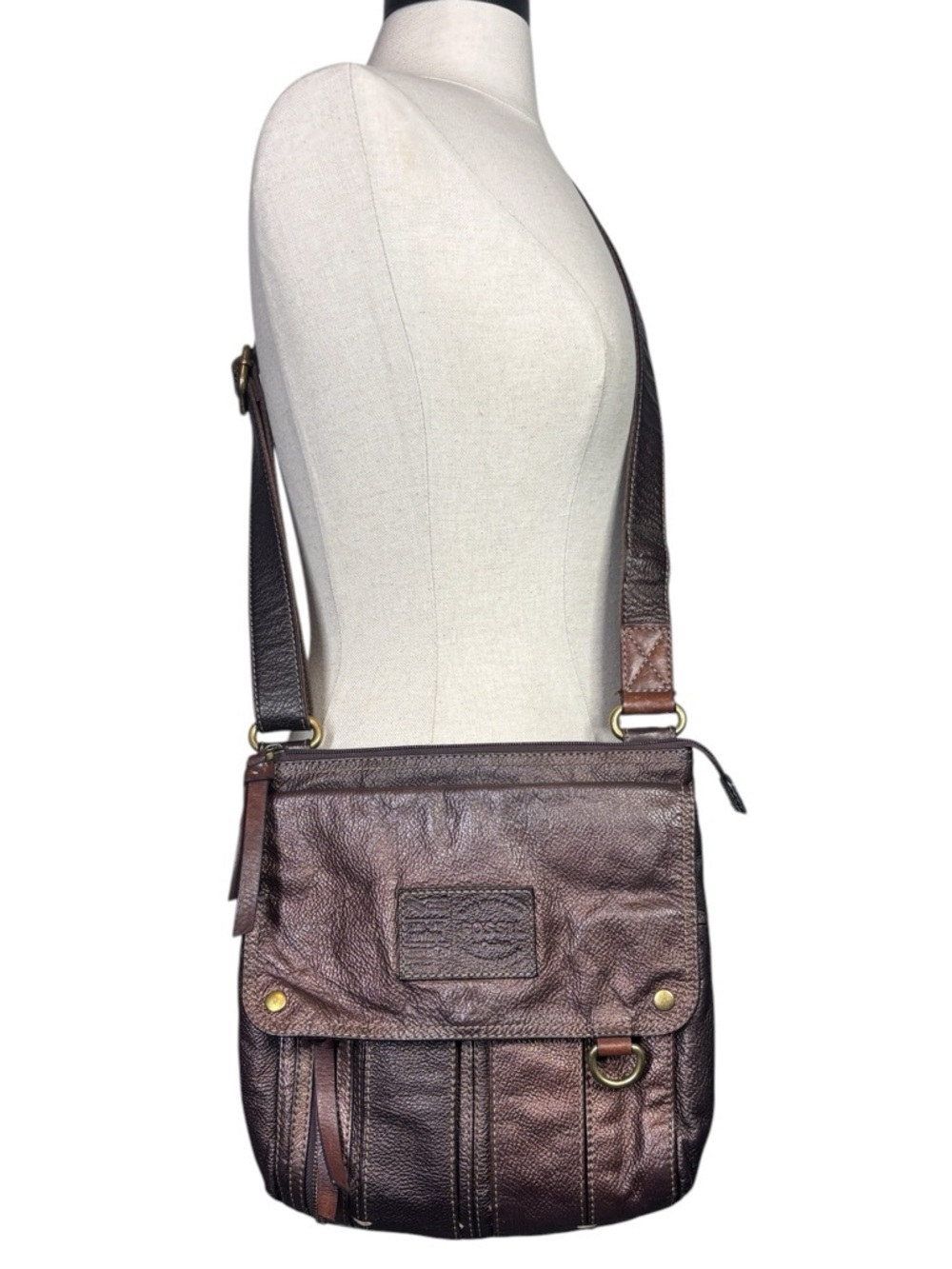 Vintage Fossil Morgan Traveler Crossbody